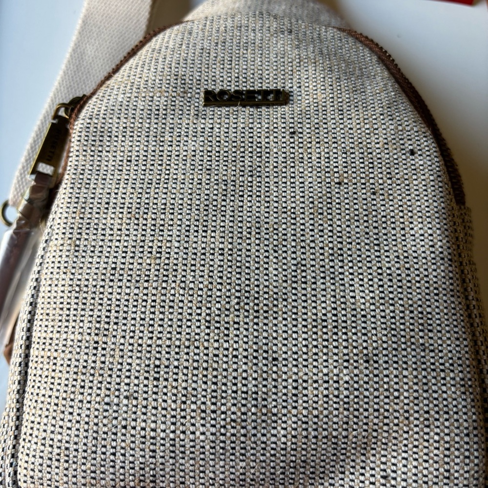 Rosetti Cream and Brown Sling Bag - Picture 2 of 13